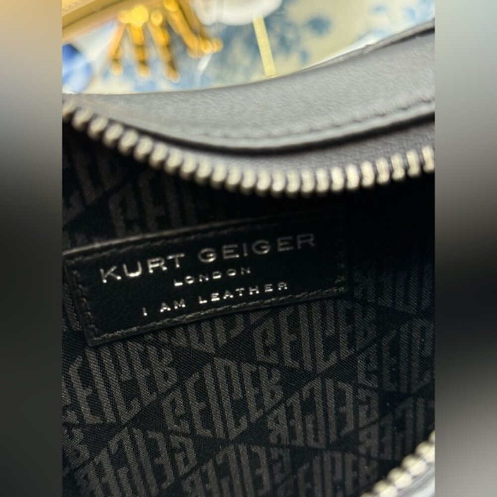 🆕 KURT GEIGER LONDON 🧿 NWOT Kensington Heart-Shaped Leather Crossbody Bag - Picture 12 of 15
